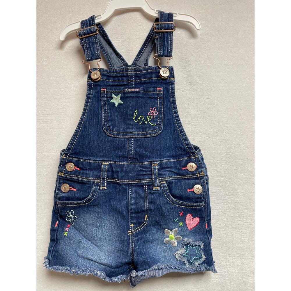 Girls Jordache bibs denim‎ jean 2T
